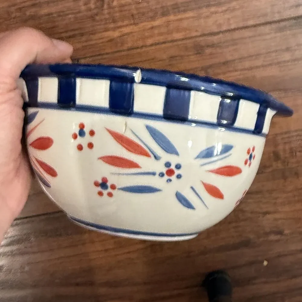 Set Of 5 Temp-tations Stacking Mixing Bowls, Old World, PPP-SQ-846286, Preloved